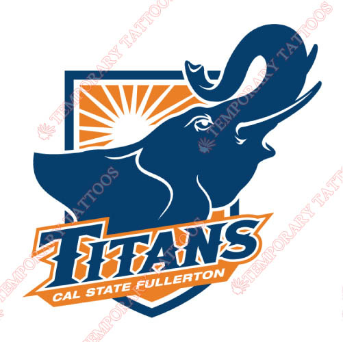 Cal State Fullerton Titans Customize Temporary Tattoos Stickers NO.4069